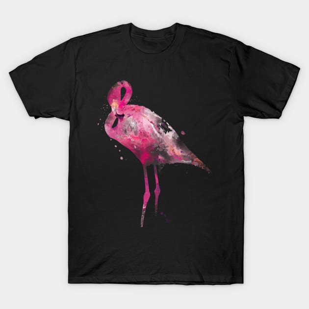 Pink Flamingo T-Shirt by ThomaneJohnson